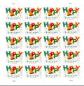 2021 USPS SHEET OF 20 FIRST CLASS LETTER STAMPS HAPPY BIRTHDAY 78¢
