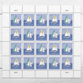 2023 USPS SHEET OF 20 POSTCARD STAMPS SAILBOATS 61¢