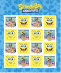 2025 USPS SHEET OF 16 FIRST CLASS LETTER STAMPS  SPONGEBOB SQUAREPANTS 78¢