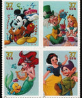 2005 USPS SHEET OF 20 37¢ LETTER STAMPS ART OF DISNEY CELEBRATION