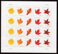 2025 USPS SHEET OF 20 POSTCARD STAMPS VIBRANT LEAVES 61¢