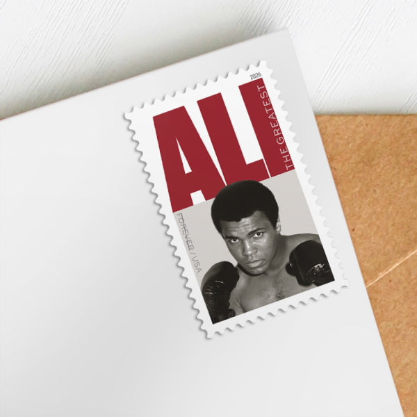 2025 USPS SHEET OF 20 FIRST CLASS LETTER STAMPS MUHAMMAD ALI 78¢