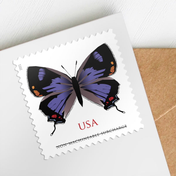 2021 USPS SHEET OF 20 NON-MACHINEABLE LETTER STAMPS COLORADO BUTTERFLY 1.27¢