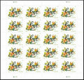 2018 USPS SHEET OF 20 FIRST CLASS LETTER STAMPS LOVE FLOURISHES 78¢