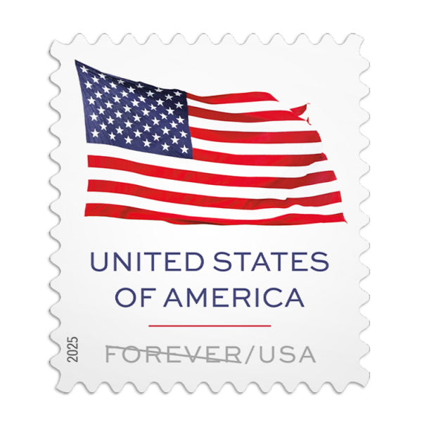 2025 USPS SHEETS FIRST CLASS LETTER STAMPS U.S. FLAGS 78¢