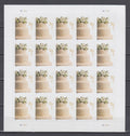 2014 USPS SHEET OF 20 70¢ LETTER STAMPS WEDDING CAKE