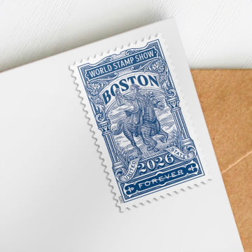 2026 USPS 100 FIRST CLASS LETTER STAMPS BOSTON 2026 WORLD STAMP SHOW 82¢