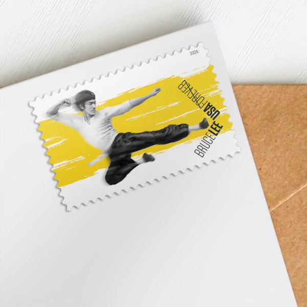 2026 USPS SHEET OF 20 FIRST CLASS LETTER STAMPS BRUCE LEE 78¢